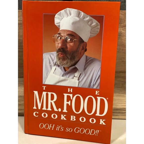 The Mr. Food Cookbook 1990 Edition by Art Ginsburg | Vintage Orange Hardback - Picture 1 of 5
